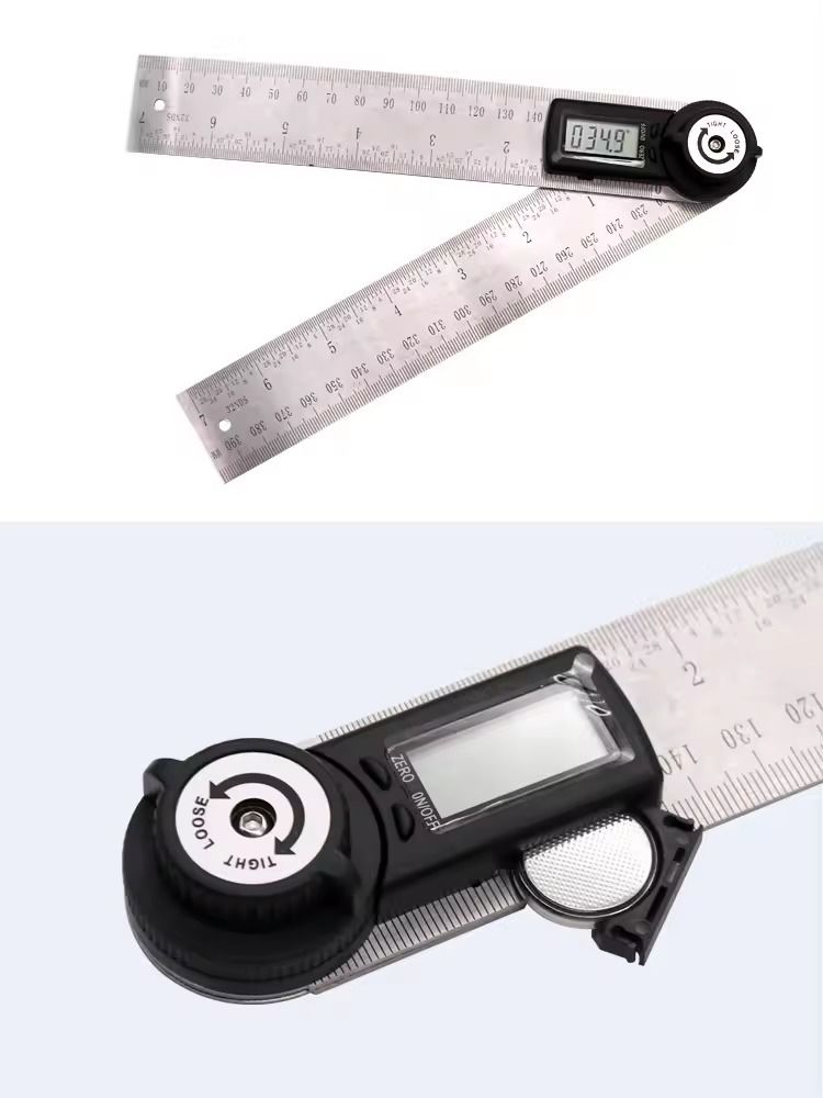 Dijital Çelik Açı Ölçer Gonyometre 30 cm