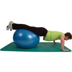 Mambo Max ABS Gym Ball - Pilates Topu 95 Cm - Gümüş