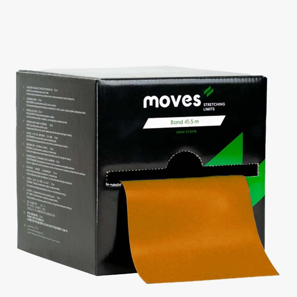 Moves Profesyonel Egzersiz ve Direnç Bandı 45.5 m - Tüm Renkler Altın - Maksimum Sert