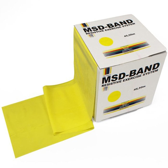 MoVeS Band 45.5 m Egzersiz ve Pilates Bandı - Tüm Dirençler Sarı - Hafif