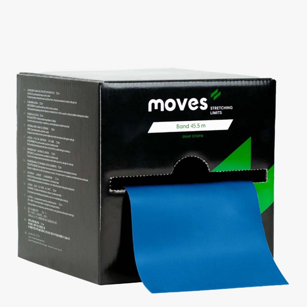 Moves Profesyonel Egzersiz ve Direnç Bandı 22.5 m - Tüm Renkler Mavi - Ekstra Sert