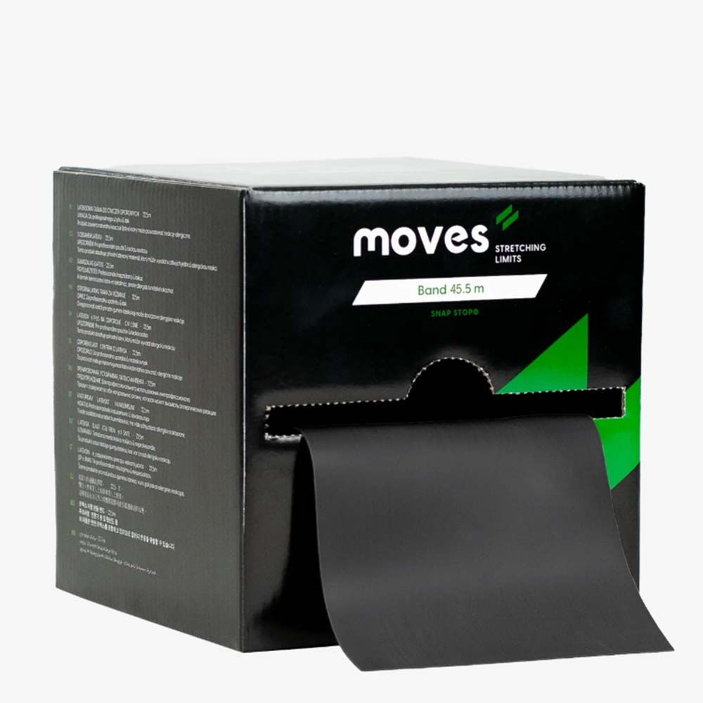 Moves Profesyonel Egzersiz ve Direnç Bandı 22.5 m - Tüm Renkler Siyah - Super Sert