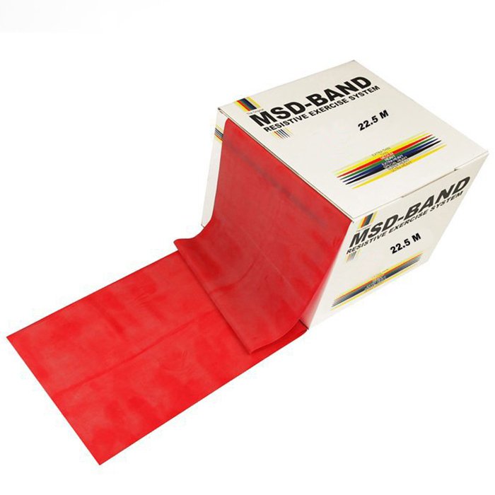 MoVeS Band 22.5 m Egzersiz ve Pilates Bandı - Tüm Dirençler Kırmızı - Orta