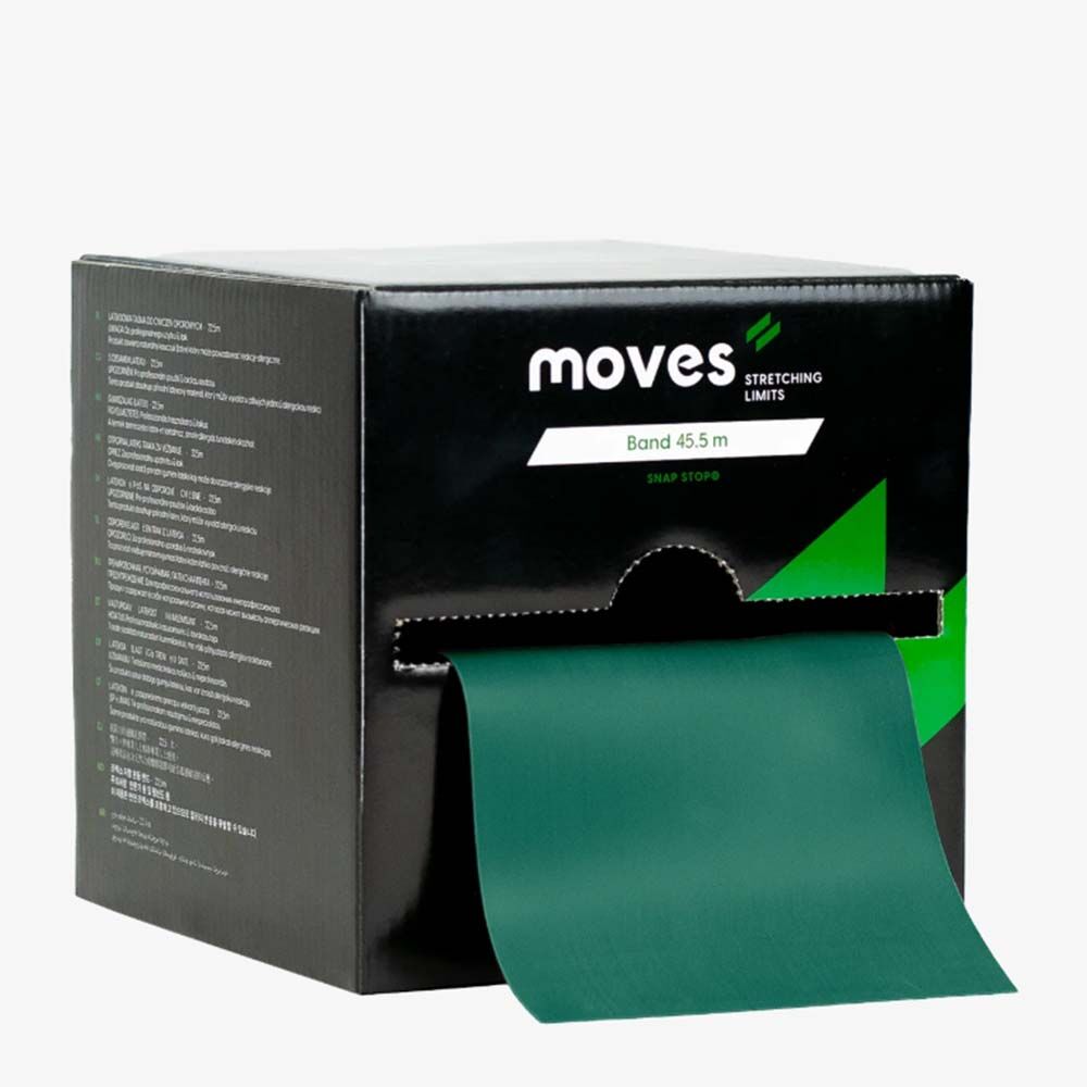 Moves Profesyonel Egzersiz ve Direnç Bandı 22.5 m - Tüm Renkler Yeşil - Sert