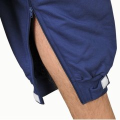 Caretex EH-300 Erkek Hasta Bakım Tulumu Kısa Paça Bacak Fermuarlı